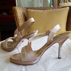 Nina satin slingback sandals